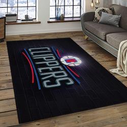 NBA Los Angeles Clippers Basketball Team Logo Sport Carpet Rectangle Area Rug For Living Room LAC5