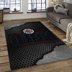 NBA Los Angeles Clippers Basketball Team Logo Sport Carpet Rectangle Area Rug For Living Room LAC7