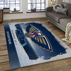 NBA New Orleans Pelicans Basketball Team Logo Sport Carpet Rectangle Area Rug For Living Room NOP11