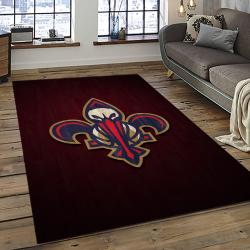 NBA New Orleans Pelicans Basketball Team Logo Sport Carpet Rectangle Area Rug For Living Room NOP22