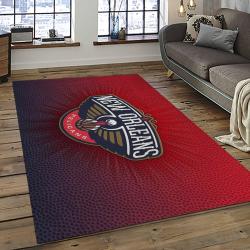 NBA New Orleans Pelicans Basketball Team Logo Sport Carpet Rectangle Area Rug For Living Room NOP24