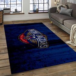 NBA New Orleans Pelicans Basketball Team Logo Sport Carpet Rectangle Area Rug For Living Room NOP30