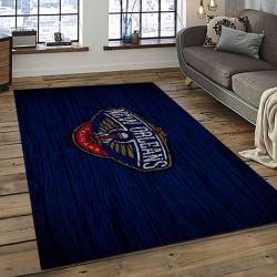 NBA New Orleans Pelicans Basketball Team Logo Sport Carpet Rectangle Area Rug For Living Room NOP45