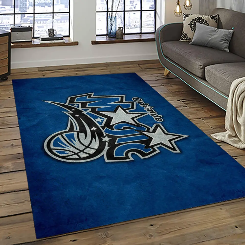 NBA Orlando Magic Basketball Team Logo Sport Carpet Rectangle Area Rug For Living Room OLM14