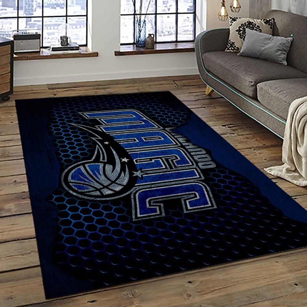 NBA Orlando Magic Basketball Team Logo Sport Carpet Rectangle Area Rug For Living Room OLM21