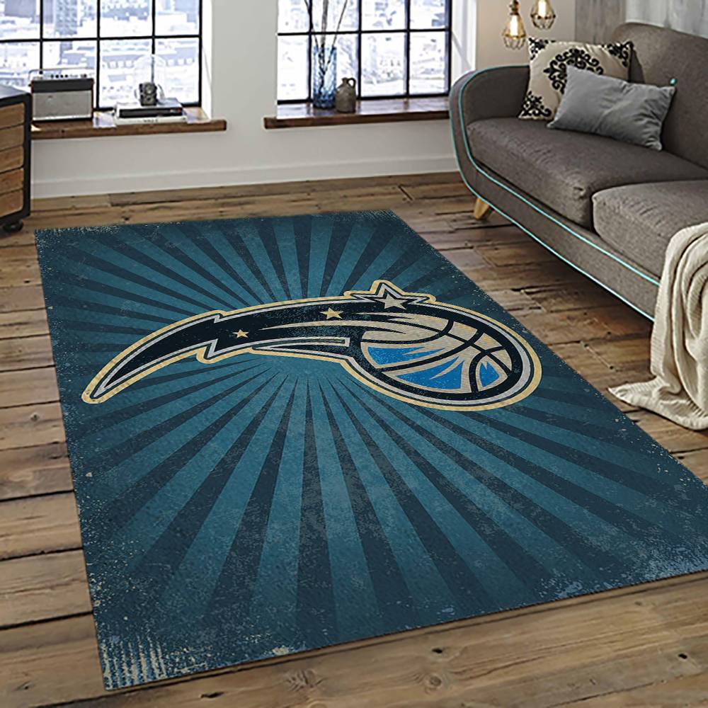 NBA Orlando Magic Basketball Team Logo Sport Carpet Rectangle Area Rug For Living Room OLM5