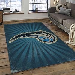 NBA Orlando Magic Basketball Team Logo Sport Carpet Rectangle Area Rug For Living Room OLM5