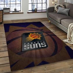 NBA Phoenix Suns Basketball Team Logo Sport Carpet Rectangle Area Rug For Living Room PS10