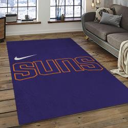 NBA Phoenix Suns Basketball Team Logo Sport Carpet Rectangle Area Rug For Living Room PS13