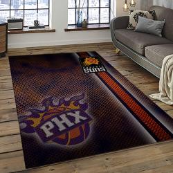 NBA Phoenix Suns Basketball Team Logo Sport Carpet Rectangle Area Rug For Living Room PS15