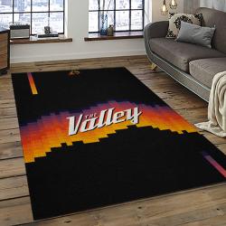NBA Phoenix Suns Basketball Team Logo Sport Carpet Rectangle Area Rug For Living Room PS16