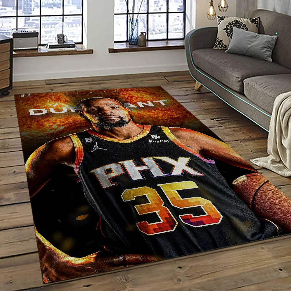NBA Phoenix Suns Basketball Team Logo Sport Carpet Rectangle Area Rug For Living Room PS18