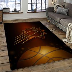 NBA Phoenix Suns Basketball Team Logo Sport Carpet Rectangle Area Rug For Living Room PS20