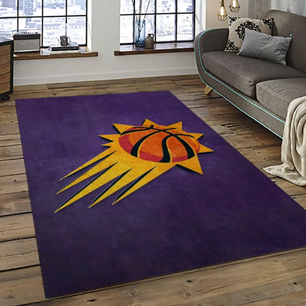 NBA Phoenix Suns Basketball Team Logo Sport Carpet Rectangle Area Rug For Living Room PS22