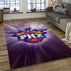 NBA Phoenix Suns Basketball Team Logo Sport Carpet Rectangle Area Rug For Living Room PS23