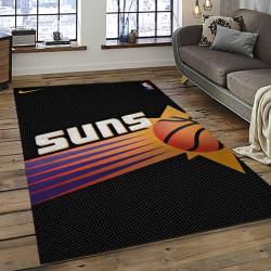 NBA Phoenix Suns Basketball Team Logo Sport Carpet Rectangle Area Rug For Living Room PS25
