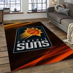 NBA Phoenix Suns Basketball Team Logo Sport Carpet Rectangle Area Rug For Living Room PS26