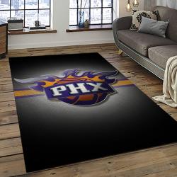 NBA Phoenix Suns Basketball Team Logo Sport Carpet Rectangle Area Rug For Living Room PS28