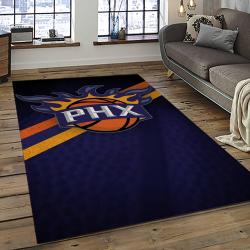 NBA Phoenix Suns Basketball Team Logo Sport Carpet Rectangle Area Rug For Living Room PS29