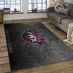 NBA Phoenix Suns Basketball Team Logo Sport Carpet Rectangle Area Rug For Living Room PS3