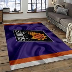 NBA Phoenix Suns Basketball Team Logo Sport Carpet Rectangle Area Rug For Living Room PS33