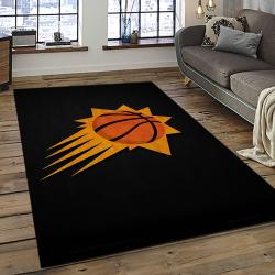 NBA Phoenix Suns Basketball Team Logo Sport Carpet Rectangle Area Rug For Living Room PS35