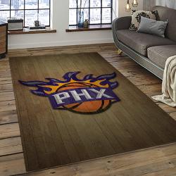 NBA Phoenix Suns Basketball Team Logo Sport Carpet Rectangle Area Rug For Living Room PS36