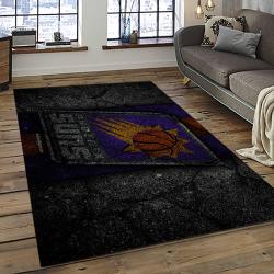 NBA Phoenix Suns Basketball Team Logo Sport Carpet Rectangle Area Rug For Living Room PS37