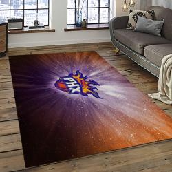 NBA Phoenix Suns Basketball Team Logo Sport Carpet Rectangle Area Rug For Living Room PS40