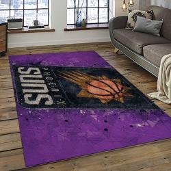 NBA Phoenix Suns Basketball Team Logo Sport Carpet Rectangle Area Rug For Living Room PS43