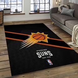 NBA Phoenix Suns Basketball Team Logo Sport Carpet Rectangle Area Rug For Living Room PS51
