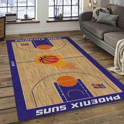 NBA Phoenix Suns Basketball Team Logo Sport Carpet Rectangle Area Rug For Living Room PS7