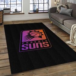 NBA Phoenix Suns Basketball Team Logo Sport Carpet Rectangle Area Rug For Living Room PS8