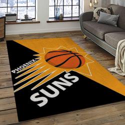 NBA Phoenix Suns Basketball Team Logo Sport Carpet Rectangle Area Rug For Living Room PS9