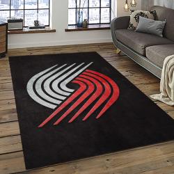 NBA Portland Trail Blazers Basketball Team Logo Sport Carpet Rectangle Area Rug For Living Room PTB12