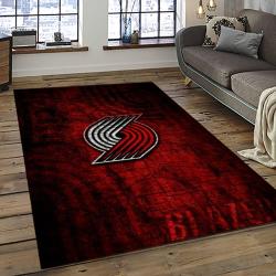 NBA Portland Trail Blazers Basketball Team Logo Sport Carpet Rectangle Area Rug For Living Room PTB13
