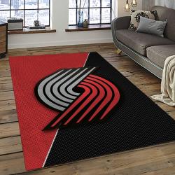 NBA Portland Trail Blazers Basketball Team Logo Sport Carpet Rectangle Area Rug For Living Room PTB2