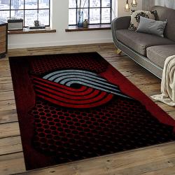 NBA Portland Trail Blazers Basketball Team Logo Sport Carpet Rectangle Area Rug For Living Room PTB29