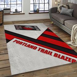 NBA Portland Trail Blazers Basketball Team Logo Sport Carpet Rectangle Area Rug For Living Room PTB34