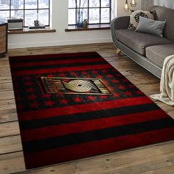 NBA Portland Trail Blazers Basketball Team Logo Sport Carpet Rectangle Area Rug For Living Room PTB35