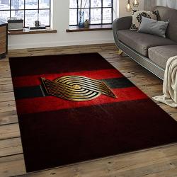 NBA Portland Trail Blazers Basketball Team Logo Sport Carpet Rectangle Area Rug For Living Room PTB36