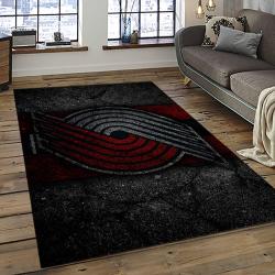 NBA Portland Trail Blazers Basketball Team Logo Sport Carpet Rectangle Area Rug For Living Room PTB38