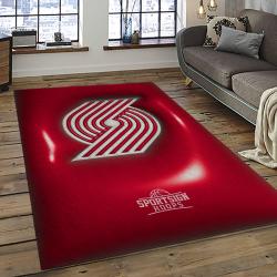 NBA Portland Trail Blazers Basketball Team Logo Sport Carpet Rectangle Area Rug For Living Room PTB6