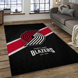 NBA Portland Trail Blazers Basketball Team Logo Sport Carpet Rectangle Area Rug For Living Room PTB8