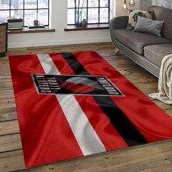 NBA Portland Trail Blazers Basketball Team Logo Sport Carpet Rectangle Area Rug For Living Room PTB9
