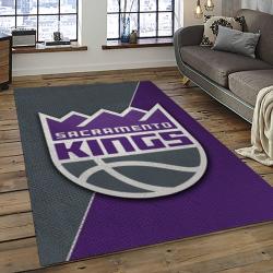 NBA Sacramento Kings Basketball Team Logo Sport Carpet Rectangle Area Rug For Living Room SCK1
