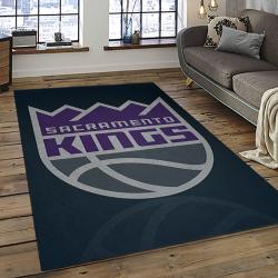 NBA Sacramento Kings Basketball Team Logo Sport Carpet Rectangle Area Rug For Living Room SCK7