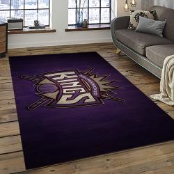NBA Sacramento Kings Basketball Team Logo Sport Carpet Rectangle Area Rug For Living Room SCK9