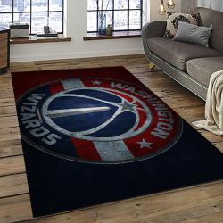 NBA Washington Wizards Basketball Team Logo Sport Carpet Rectangle Area Rug For Living Room WSW22