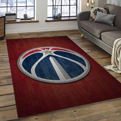 NBA Washington Wizards Basketball Team Logo Sport Carpet Rectangle Area Rug For Living Room WSW3